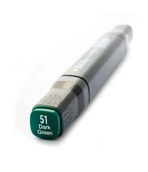 Del Rey Çift Uçlu Çizim Marker Kalemi 51 Dark Green