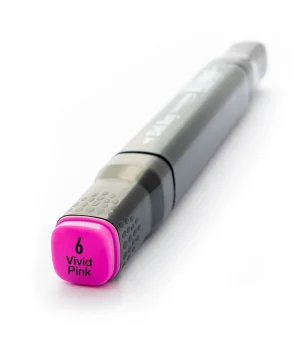 Del Rey Çift Uçlu Çizim Marker Kalemi 6 Vivid Pink