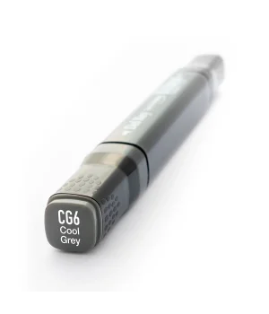 Del Rey Çift Uçlu Çizim Marker Kalemi CG6 Cool Gray 6