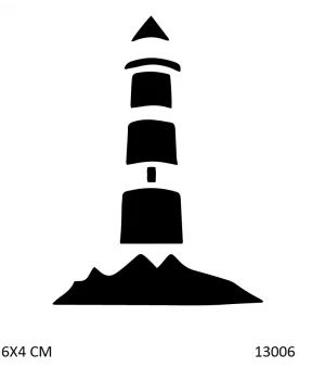 Deniz Feneri Geçici Dövme Şablonu