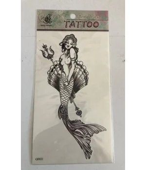 Deniz Kızı Yapıştırma Sticker Dövme Geçici Dövme Temporary Tattoos