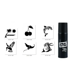 Deniz Ve Hayvan Geçici Sprey Dövme Seti Spray Tatto