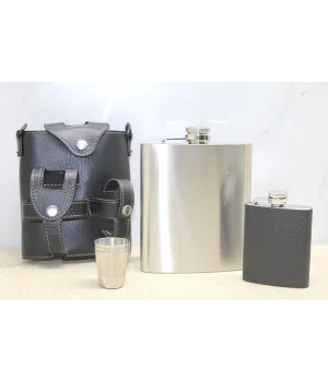 Deri Kılıflı Matara Seti Alk3930