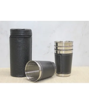 Derili Kılıflı 4Lü Shot Bardak Alk3925