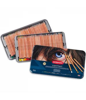 Derwent Lightfast Kuruboya Seti 72 Renk Metal Kutu