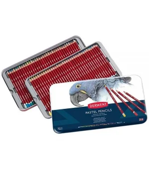 Derwent Pastel Pencil Teneke Kutu Pastel Boya Kalem Seti 72 Renk