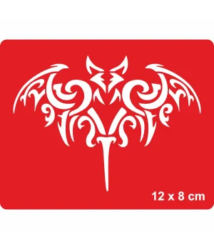 Dev Yarasa Tattoo Geçici Dövme Şablonları Kına Kalıpları