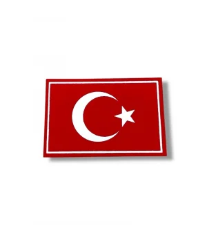 Dikdörtgen Bayrak Sticker 8x12 cm (10lu)