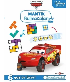 Disney Eğitsel Arabalar Çıkartmalı Mantık Bulmacaları