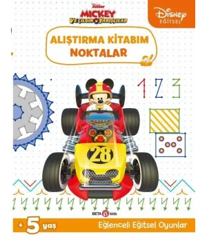 Disney Eğitsel Mickey ve Çılgın Yarışçılar Alıştırma Kitabım Noktalar