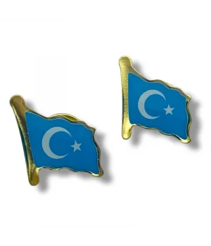 Doğu Türkistan Bayrağı Yaka Rozeti
