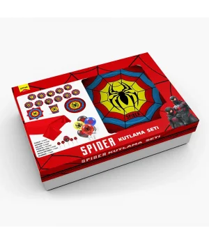 Doğum Günü Kutlama Seti -Spider-