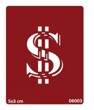 Dolar İşareti Geçici Dövme Deseni