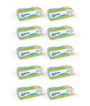 Dolphin Beyaz Lateks Eldiven Pudralı S 100 Adet x 10 Paket
