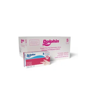 Dolphin Beyaz Vinil Eldiveni Pudrasız S 100 Adet x 20 Paket - Koli