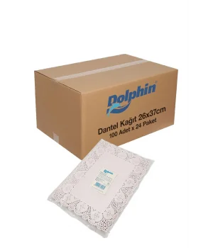 Dolphin Dantel Kağıt 26cm x 37cm 100 Adet x 24 Paket Koli