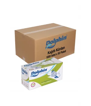 Dolphin Kağıtlı Kürdan 1000 Adet x 50 Paket Koli