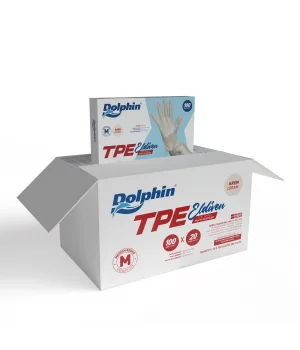Dolphin Krem TPE Eldiven M Beden 100 Adet x 20 Paket - Koli