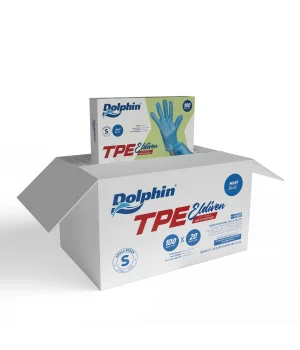Dolphin Mavi TPE Eldiven S Beden 100 Adet x 20 Paket - Koli