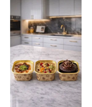 Dolphin Muffin Kare Kek Kapsülü Kraft 50 Adet
