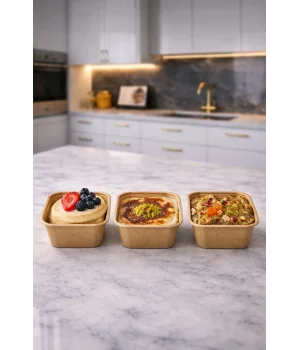Dolphin Muffin Kare Kraft Kek Kapsülü 50 Adet