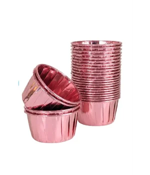 Roll-up Muffin Kek Kapsülü Rose Gold 25 Adet