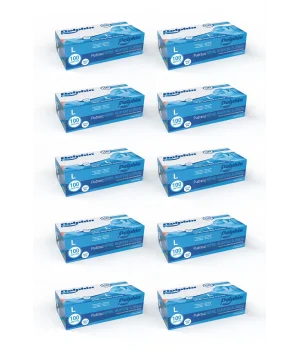 Dolphin Pudrasız Mavi Nitril Muayene Eldiveni L Beden | 10 Paket - MDR