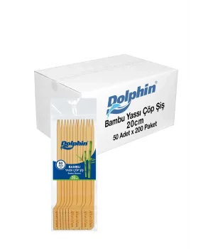 Dolphin Yassı Çöp Şiş 20cm 50li x 200 Paket (Koli)
