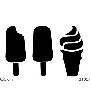 Dondurmalar Geçici Dövme Şablonu