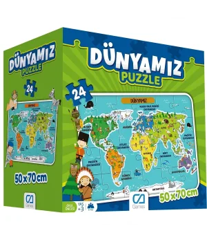 Dünyamız 24 Parça Yer Puzzle