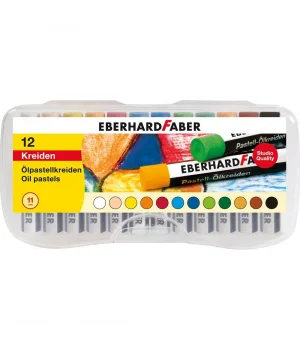 Eberhard Faber Pastel Boya 12 Renk Plastik Kutu (522013)