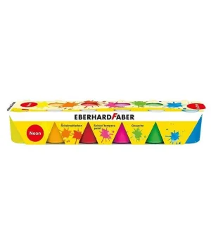 Eberhard Faber School Tempera Guaj Boya Seti 6 Renk x 25 ml. NEON