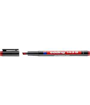 Edding 143B Kesik Uçlu Permanent Kalem Kırmızı