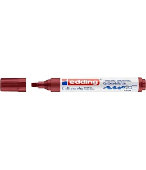 Edding 1455 Esnek Uçlu Kaligrafi Kalemi 5.0 mm. Crimson Kırmızı