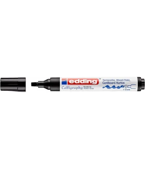 Edding 1455 Esnek Uçlu Kaligrafi Kalemi 5.0 mm. Siyah