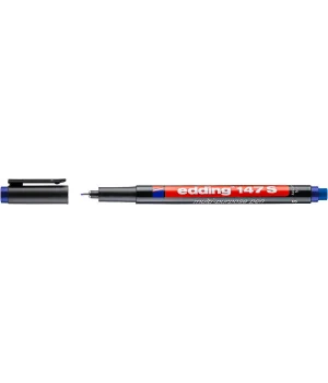 Edding 147 S Çok Amaçlı Permanent Kalem (Silgili Asetat Kalemi) MAVİ