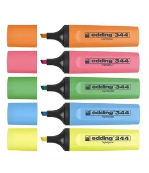 Edding 344 Highlighter Fosforlu İşaretleme Kalemi Seti 5 Renk