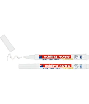 Edding 4085 Sıvı Tebeşir Kalemi Seti 2li Blister BEYAZ
