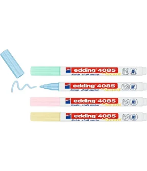 Edding 4085 Sıvı Tebeşir Kalemi Seti 4 Renk Blister PASTEL