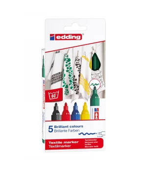 Edding 4500 Kumaş Tekstil Boyama Kalemi Seti 5 Renk BASIC