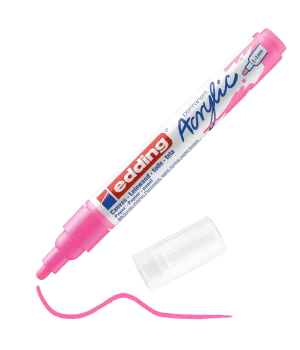 Edding 5100 Akrilik Boyama Markörü 2-3 mm FOSFORLU PEMBE