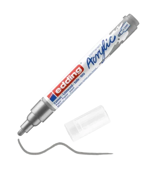 Edding 5100 Akrilik Boyama Markörü 2-3 mm GÜMÜŞ