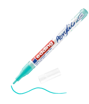 Edding 5300 Akrilik Boyama Markörü 1-2 mm PARLAK TURKUAZ