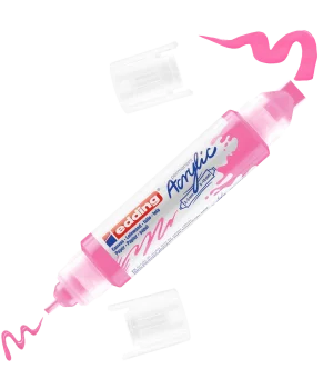 Edding 5400 Akrilik Boyama Markörü 3D Double Liner FOSFORLU PEMBE