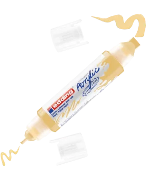Edding 5400 Akrilik Boyama Markörü 3D Double Liner PASTEL SARI