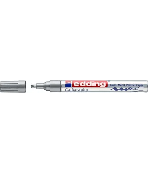 Edding 755 Kaligrafi Kalemi 4.0 mm. GÜMÜŞ YALDIZ