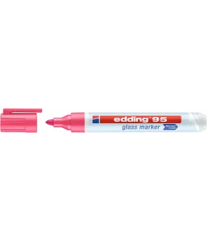 Edding 95 Glass Marker Cam Kalemi Neon Pembe