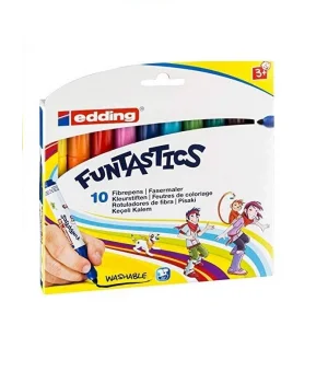 Edding E-14 Funtastics Jumbo Keçeli Kalem 10 Renk