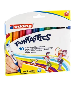 Edding E-14 Funtastics Jumbo Keçeli Kalem 10 Renk