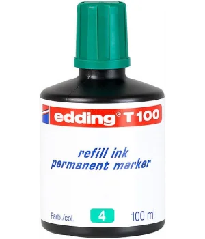 Edding T100 Permanent Marker Mürekkebi 100 ml. YEŞİL